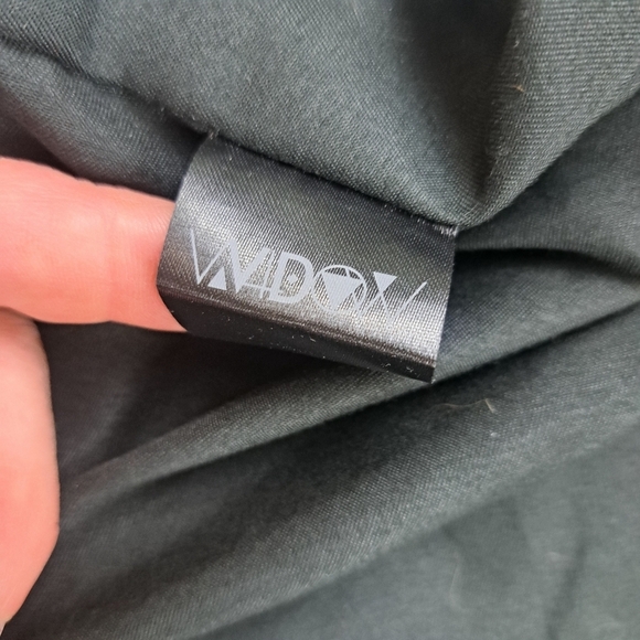 Dolls Kill Widow Shadow Bloom Floral Embroidered Cross-Stitch Black Tote Bag - Picture 6 of 12